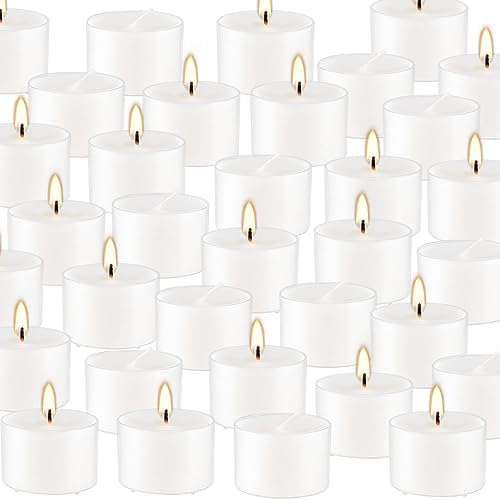 Relaxing scented tealight candles vanilla fragrance bulk set of 50