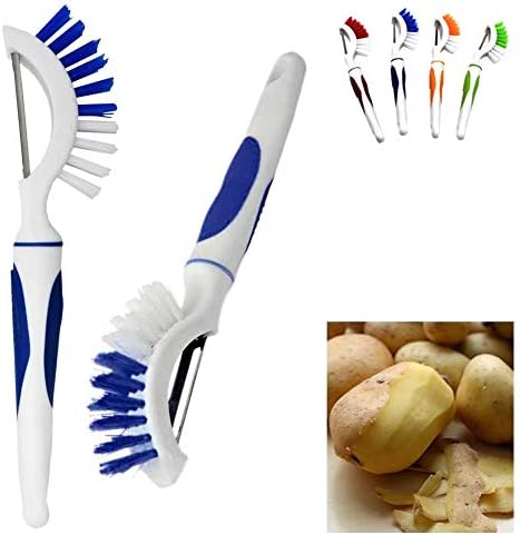 Complete Vegetable Cleaning Set 2-Pieceefficient Potato Peeler Scrubber Durable Easy to Use