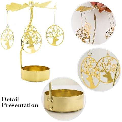 Heliltd 2-Piece Christmas Candle Holder Set Description