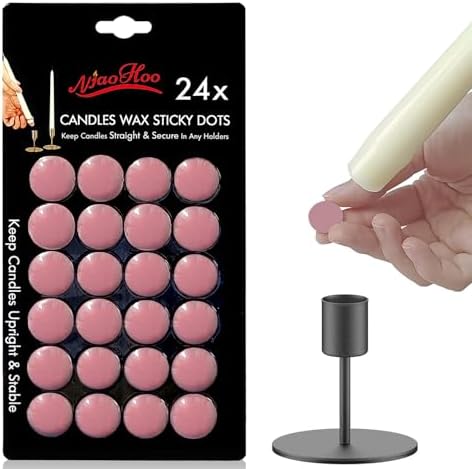 Stable Candle Adhesive Dots for Tapers