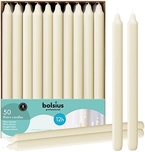 Relish Home with Bolsius Ivory Taper Candles
