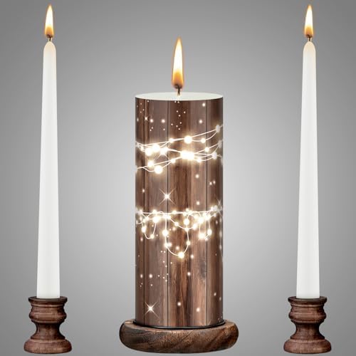 Elegant Unity Candles with Holder for Weddings