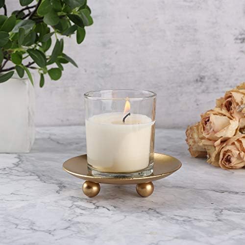Scwhousi Iron Plate Candle Holder Set of 3 1