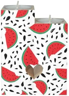Delightful Watermelon Pattern Candle Holders