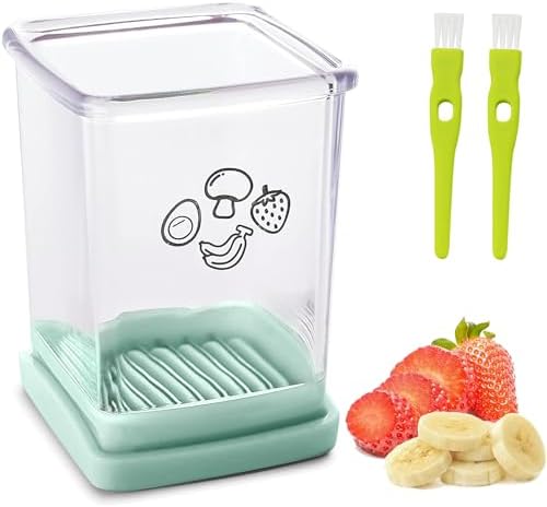 ERHIRY Cyan Stainless Steel Fruit Slicer for Kitchen Gurus