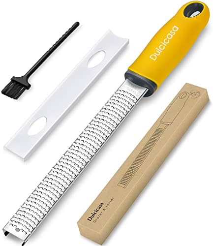 Zest Up Your Day with the DulcicaSA Premium Stainless Steel Lemon Zester Grater