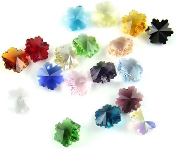 14mm Crystal Snowflake Pendants