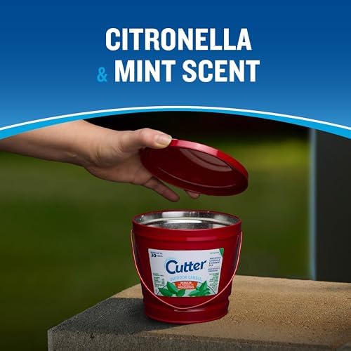 Cutter Citronella Cornmint Oil Candle Reduce Mosquitoes 17 Ounces