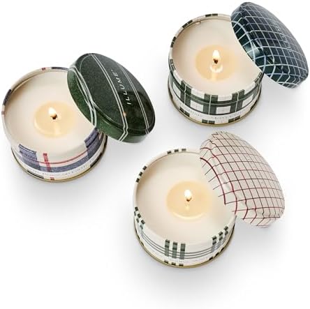 JDK Curated Noble Holiday Tin Trio Gift Set Balsam Cedar