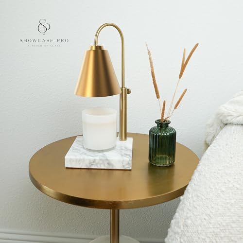 Adjustable Gold Candle Warmer with Phthalic Acid Wax for Mothers Day Birthdays