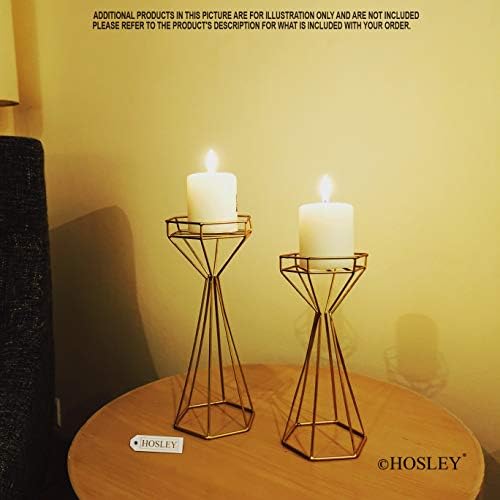 Elegant Gold Wire Candle Holders Set