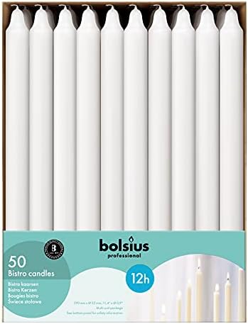 BOLSIUS White Taper Candlesticks
