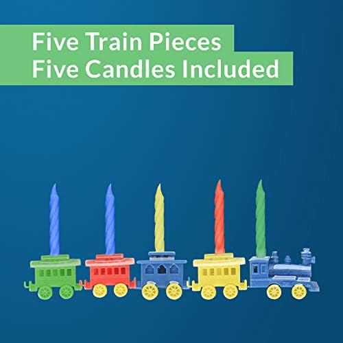 Oasis Supply Birthday Train Candle Holder 5 Candles Included