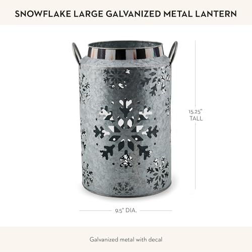 Step into the holiday spirit with our unique Snowflake Lantern