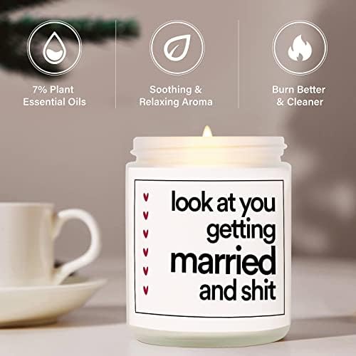 Funny Lavender Candle for Weddings Bridal or Engagements