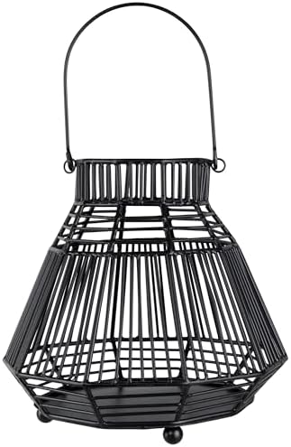 Charming Black Hurricane Candle Lantern
