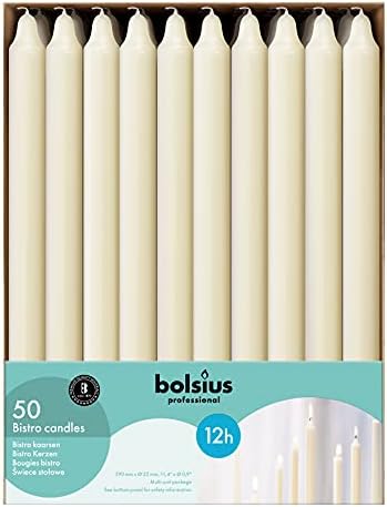 Relish Home with Bolsius Ivory Taper Candles