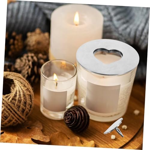 Sturdy Metal Candle Shade Heartprint Design