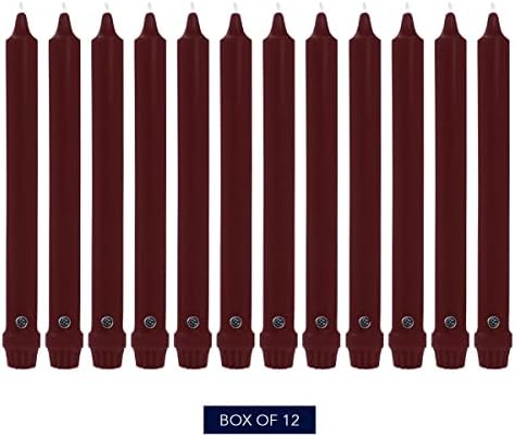Elegant Fall Scent 8-Inch Taper Candles - Pack of 12