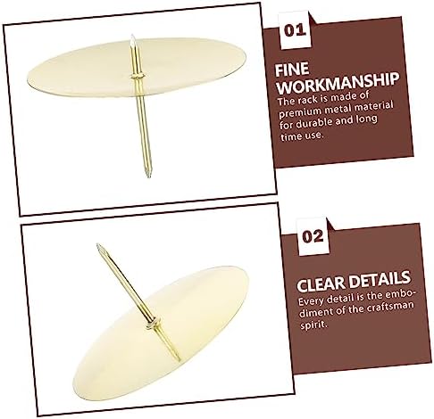 10Pcs Metal Candle Smooth Surface Holder Set