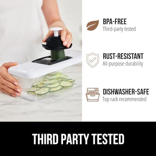 Gorilla Grip 12-Blade Vegetable Chopper BPA-Free Black