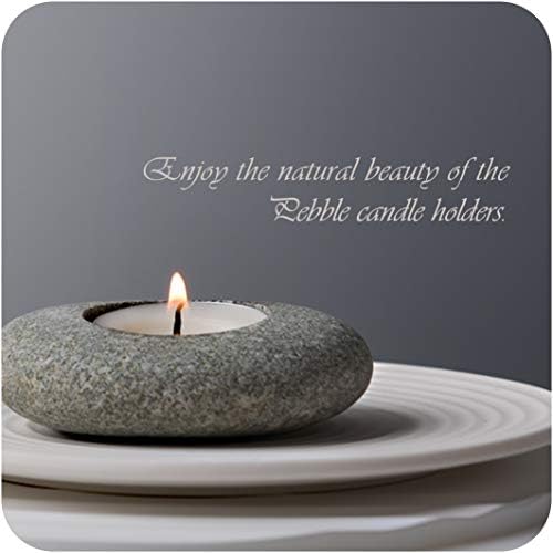 Handmade Pebble Candle Holder