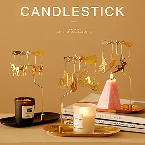 Luxury Spinning Candle Holder for Table Centerpiece