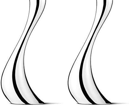 Georg Jensen Cobra Large Candle Holder Set 2 945in