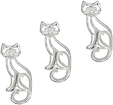 3-Piece Cat Candle Pin Set Fine Pewter by William Sturt