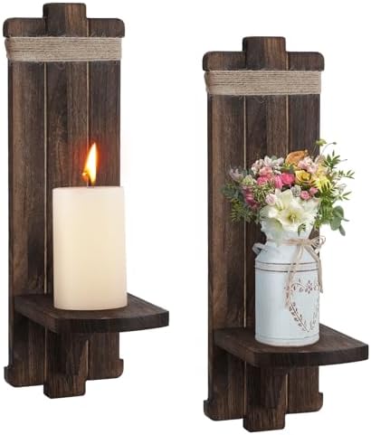 2-Piece Vintage Rustic Wall Sconces