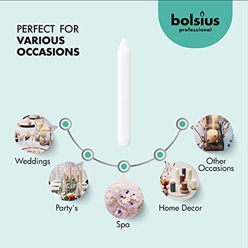 Premium White Candies for Every Occasion - Long Burning No Drip Premium Quality