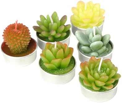 Elegant Cactus Tealight Candles