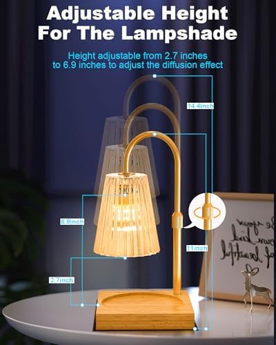 Soo canceled Candle Warming Lamp Adjustable Height