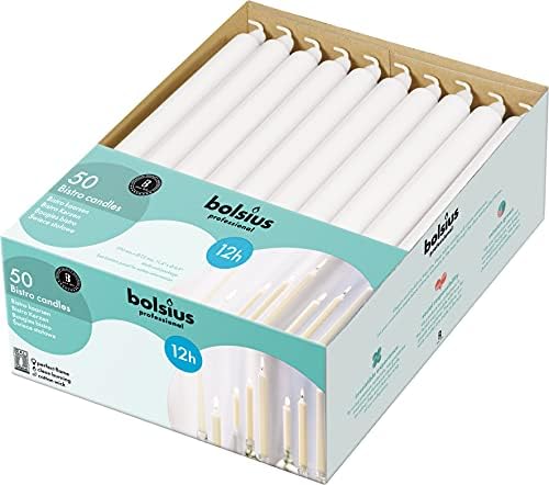 BOLSIUS White Taper Candlesticks