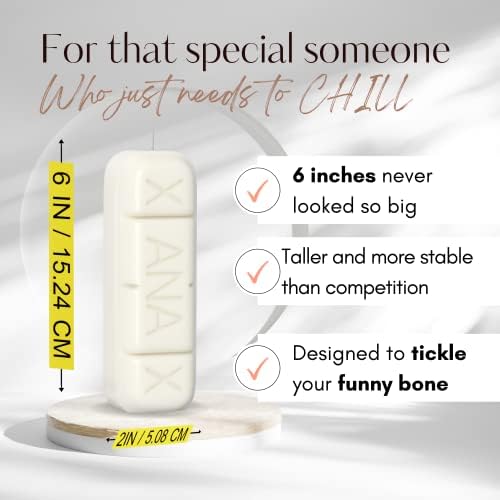 Xanax Candle - Premium Stress Relief Gag Gift for Adults with Aromatherapy