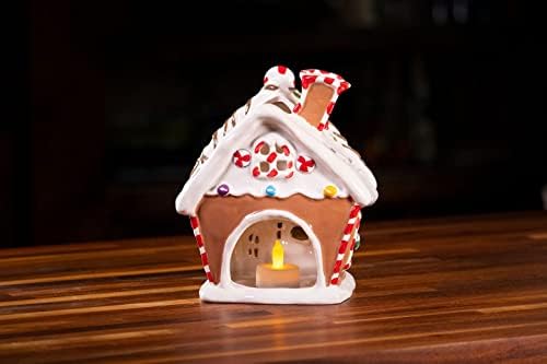 Dancing Gingerbread Bakery Candle Holder Set
