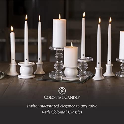 Elegant Fall Scent 8-Inch Taper Candles - Pack of 12