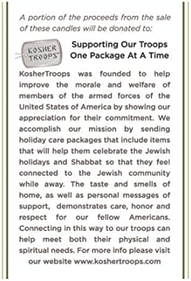 Rite Lit Green Hanukkah Candles - Support Troops