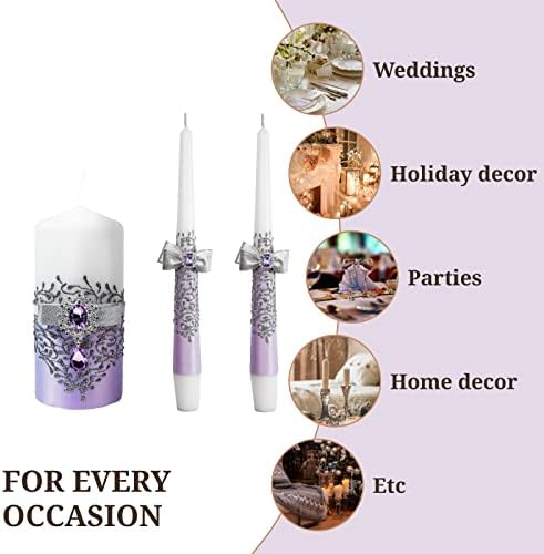 VABA Purple Unity Candles