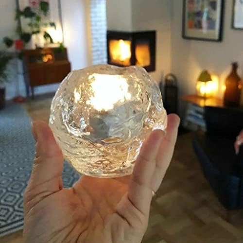 Classic Glass Candlestick Holder with Elegant Design for Home Restaurant Use