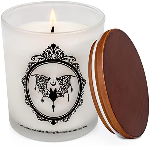 Gothic Bat Candle Black and White Home Decor