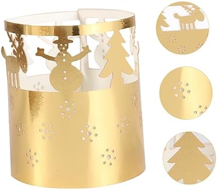 Snowflake Candle Lampshade 50 Pack for Xmas Winter Decor