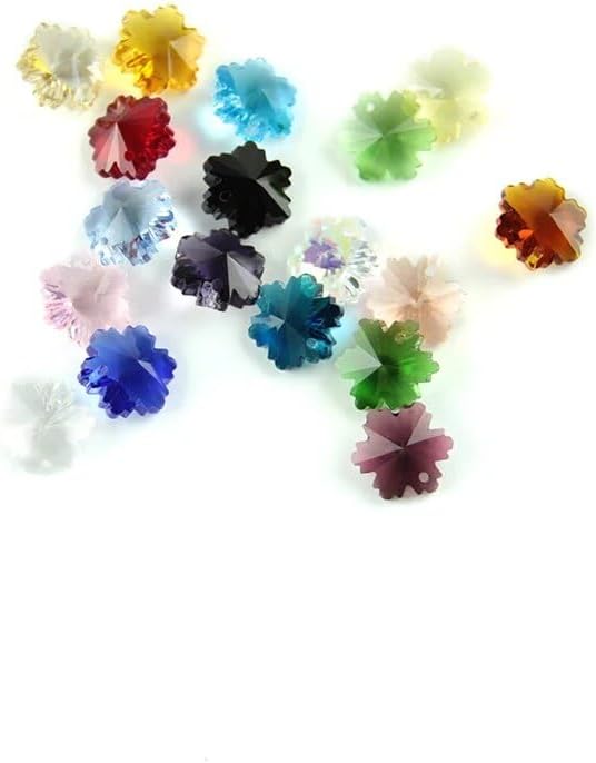 14mm Crystal Snowflake Pendants