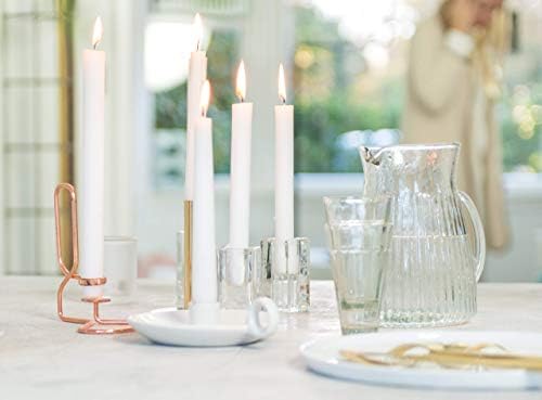 BOLSIUS White Taper Candlesticks