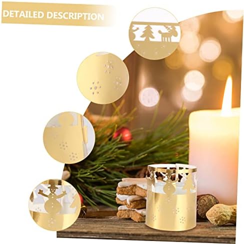 Brilliant Gold Christmas Candle Shade 50-Piece Set