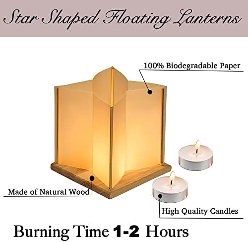 10-Piece Star-Shaped Floating Lantern Set for OutdoorPool Use