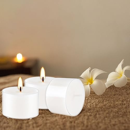 Relaxing scented tealight candles vanilla fragrance bulk set of 50