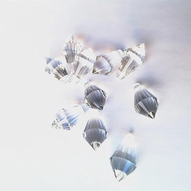 10 Piece Crystal Icicle Prisms Pendants 11x21mm K9 Crystal Rainbow Refraction