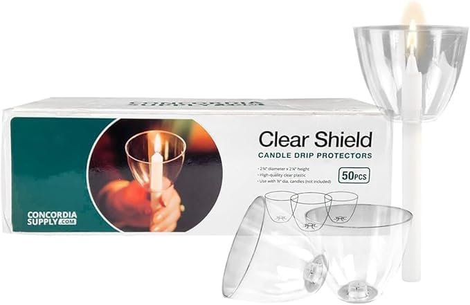Clear Shield Candle Drip Protectors