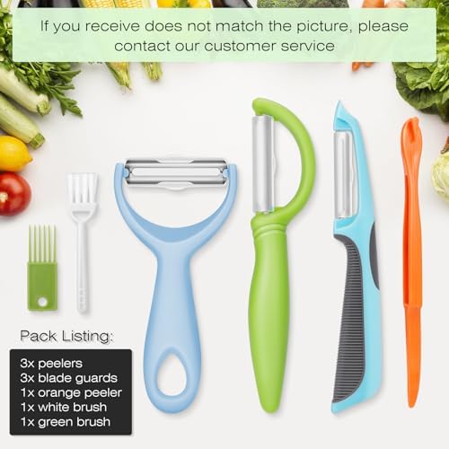 Senbowe 6PCS Stainless Steel Vegetable Peeler Set